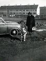 Blick von der Robert-Koch-Straße zu den Häusern Finkenschlag 7 - 11. Ca. 1952