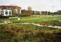 Neuer Fischwanderweg zwischen Rednitz und Scherbsgraben bei Hochwasser, November 2007 – links <!--LINK'" 0:40-->-Residenz