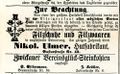 Werbung im <!--LINK'" 0:163--> vom 7.12.1884.  Komplette Zeitung unter <!--LINK'" 0:164--> vorhanden und nachlesbar.