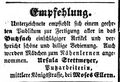 Empfehlung Stettmeyer bei Moses Ellern, <!--LINK'" 0:2--> 6.10.1855