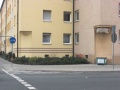 Nachkriegs-Wandbilder Ecke  52 (bereits zerstört) und <a class="mw-selflink selflink">Simonstraße</a> 47 (noch im Urzustand).