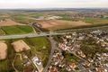 Blick über Vach am Main-Donau-Kanal mit der Kanalbrücke Lohgraben, April 2020