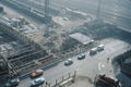 Baustelle U-Bahn, Blick auf die Baugrube Jakobinenstr. Einmündung <!--LINK'" 0:24--> und <!--LINK'" 0:25--> und Neubau Betriebsgebäude Güterbahnhof