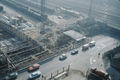 Baustelle U-Bahn, Blick auf die Baugrube Jakobinenstr. Einmündung <!--LINK'" 0:431--> und <!--LINK'" 0:432--> und Neubau Betriebsgebäude Güterbahnhof