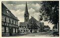 Ansichtskarte aus Burgfarrnbach mit Blick auf die Kirche St. Johannis, gel. 1939