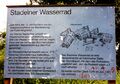 Beschreibung für das Stadelner Wasserrad, August 1999