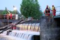 Übung der DLRG an der Stau- und Triebwerksanlage der Foerstermühle, Mai 2019