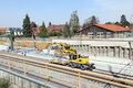 Baustelle S-Bahn-Haltestelle Klinikum / Haltepunkt Unterfarrnbach, April 2022