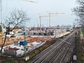 Blick auf die Baustelle in der <!--LINK'" 0:249--> in Stadeln, ehemals das Gelände der Spiegelfabrik <!--LINK'" 0:250-->, April 2021