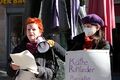 Barbara Fuchs (MdL B90/Die Grünen) und Andrea Gerhard beim Int. Frauentag, März 2021