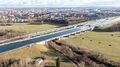 Rednitztalbrücke in der Südstadt, Jan. 2023