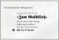 Werbung Gaststätte <!--LINK'" 0:7--> Dez. 1998 im "<!--LINK'" 0:8-->" Nr. 33