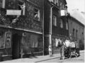 Pferdewagen vor der Gaststätte Zum Posthorn, ca. 1952