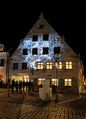 Gaststätte Grüner Baum während der Glanzlichter 2019, Nov. 2019 - Installation der Künstler MillerFilme in Kooperation mit annemotions