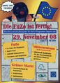 Postkarte zum Abschluss der Gestaltungsarbeiten in der Fußgängerzone, Nov. 2008