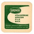 Bierdeckel der Brauerei Grüner