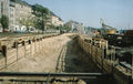 Baustelle U-Bahn, Blick aus der Baugrube in Richtung <!--LINK'" 0:70-->