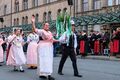 Familie Middendorf für die Landsmannschaft der Banater Schwaben beim Erntedankfestzug zur Fürther Kärwa, Okt. 2019