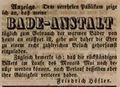 Zeitungsannonce des Badeanstaltbesitzers <!--LINK'" 0:8-->, April 1844