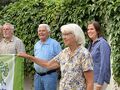 Waltraud Galaske, Herbert Schlicht und Otfried Bihler auf der Jahreshauptversammlung des Bund Naturschutz 2021.