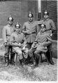 der spätere Stadelner Dorfschmied Johann Ströbel (Mitte) als Soldat im 8. Bayer. Feldartillerie Regiment, 1914