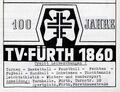 Werbung vom Sportverein TV Fürth 1860 in der Schülerzeitung <!--LINK'" 0:66--> Nr. 6 1961