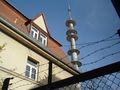 Sendemast der U.S. Army in den William-O.-Darby Barracks, Antennenanlagen bereits weitgehend zurückgebaut