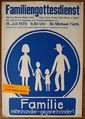 Plakat Familiengottesdienst 15.7.1973