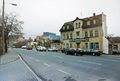 Fischhäusla und Maxbrücke, im Hintergrund die Stadthalle, 1994