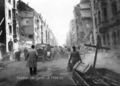 Aufnahme aus der Amalienstraße nach dem Luftangriff 8. auf 9. März 1943. Abschnitt zwischen <!--LINK'" 0:20--> und <!--LINK'" 0:21-->. Heute Amalienstr. 45/47. Rechts im Bild angeschnitten <!--LINK'" 0:22-->