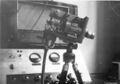 Grundig-Fernauge im Entwicklungsstadium, Aufnahme im heutigen <!--LINK'" 0:17-->. Das Grundig-Fernauge ist eine frühe Videokamera, System Vidicon