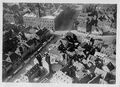 Schrägluftbild Innenstadt mit Rathaus während der Kirchweih, Oktober 1930