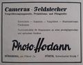 Werbeanzeige von Photo Hodann im <!--LINK'" 0:43-->, 1949
