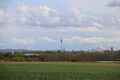 Blick vom höchsten Punkt der Butschleite nach Südsüdost, in der Bildmitte der Rathausturm, links daneben der Fernmeldeturm Nürnberg.