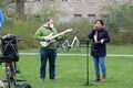 Musikalische Begleitung am Ostermarsch, April 2021