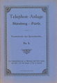 Telephon-Anlage Nürnberg-Fürth. No. 1 - Buchtitel