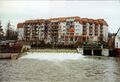 Blick auf die Stau- und Triebwerksanlage an der Foerstermühle, Nov. 1994