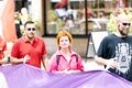 SPD Stadtrat Schönleben mit grüner Landtagsabgeordneten Barbara Fuchs am 1. Christopher Street Day in Fürth, Juli 2024