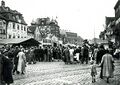 Schausteller-Buden während der Kärwa in der Königstraße, 1934