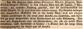 Zeitungsartikel über das Ableben der <!--LINK'" 0:25-->, März 1839