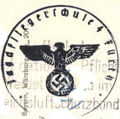 Stempel der "Jagdfliegerschule 4 Fürth" von 1940, die am <!--LINK'" 0:101--> stationiert war