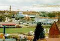 Panorama auf Fürth vom Steilhang an der <!--LINK'" 0:240--> vlnr. <!--LINK'" 0:241-->, <!--LINK'" 0:242--> Turm, <!--LINK'" 0:243-->,  <!--LINK'" 0:244--> mit Metalldach, <!--LINK'" 0:245--> Treppen, <!--LINK'" 0:246--> und <!--LINK'" 0:247--> im März 2001