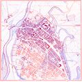 Stadtplan Fürth - Entwicklung und Expansion der Stadt Fürth in den Süden - von 1822 bis 1870