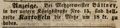 Anzeige Konrad Büttner, Fürther Tagblatt 15.1.1848