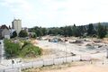 Blick von der Malzböden-Baustelle auf das neu entstehende Wohngebiet auf dem Gelände der ehem. Brauerei Humbser, Juli 2015