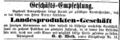 Weih, Geschäftsanzeige, Fürther Tagblatt 12.2.1874