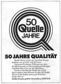Werbung Versandhaus <a class="mw-selflink selflink">Quelle</a> im <!--LINK'" 0:29--> 1977 zum 50. jährigen Jubiläum