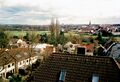 Blick von der Schwand über den <a class="mw-selflink selflink">Wiesengrund</a> zur Innenstadt mit der <!--LINK'" 0:100--> und <!--LINK'" 0:101-->, März 2001