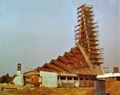 Bauarbeiten an der kath. Kirche in Stadeln, 1974