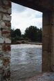 Hochwasser an der Stau- und Triebwerksanlage an der Foerstermühle im Juli 1996